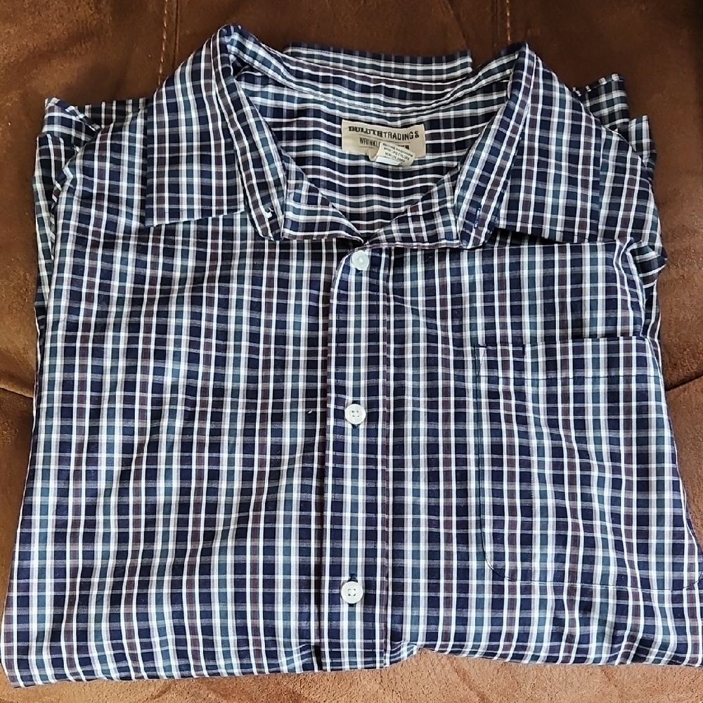 Duluth Trading Co Plaid Long Sleeve Shirt